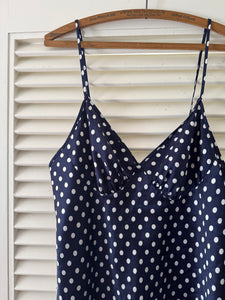 Vintage Navy Polka Dot Camisole