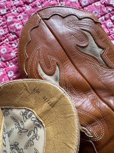 Vintage Zodiac Inlay Boots