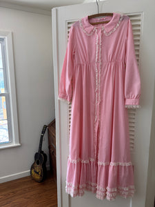 Vintage Gingham Maxi Dress