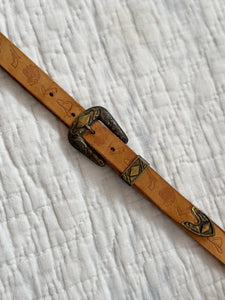 Vintage Cowboy Motif Belt