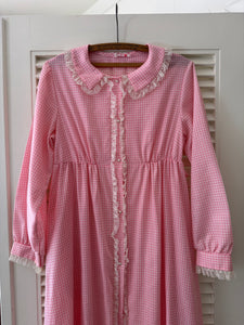 Vintage Gingham Maxi Dress