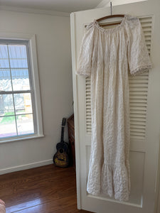 Vintage Eyelet Maxi Dress