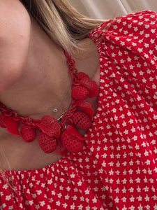 Vintage Celluloid Charm Necklace