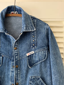 Vintage Star Studded Denim Jacket