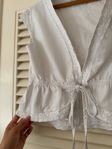 Vintage Cotton Tie Top