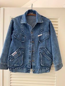 Vintage Star Studded Denim Jacket