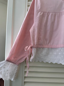 Vintage Pink Eyelet Blouse