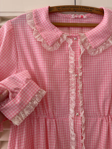Vintage Gingham Maxi Dress