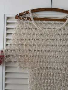 Vintage Pearl Beaded Top
