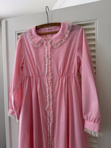 Vintage Gingham Maxi Dress