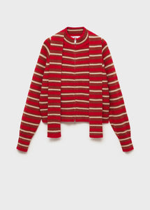 Mango Striped Knit / Scarf Set