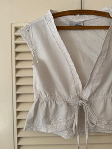 Vintage Cotton Tie Top