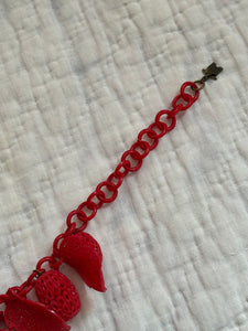 Vintage Celluloid Charm Necklace