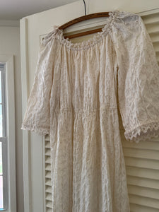 Vintage Eyelet Maxi Dress
