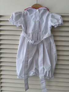 Vintage Baby Smocked Watermelon Romper