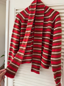 Mango Striped Knit / Scarf Set